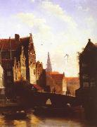 European city landscape, street landsacpe, construction, frontstore, building and architecture. 146 unknow artist